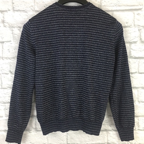 Escada Virgin Wool Blend Striped Knit Cardigan 38 - Picture 2 of 4